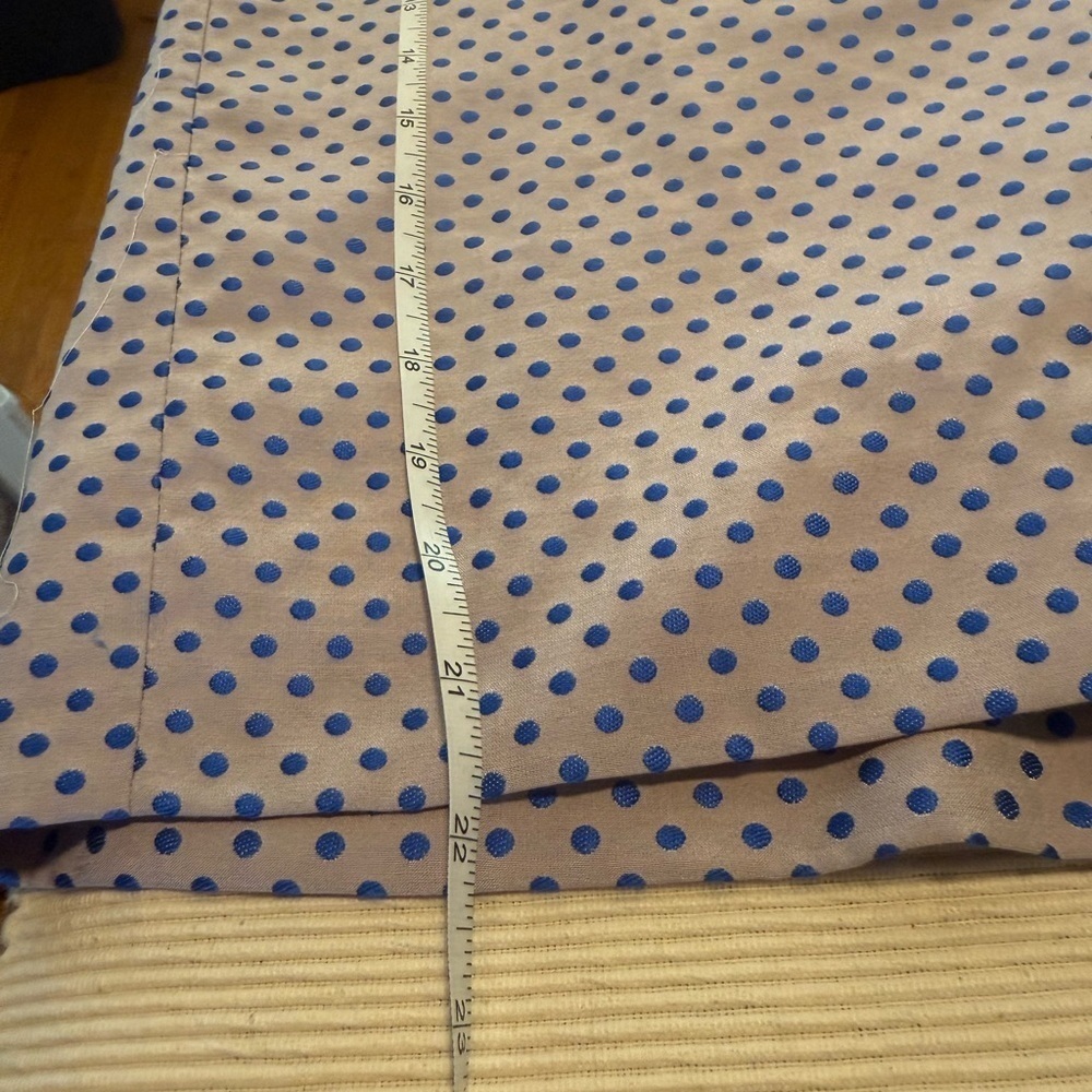 J. Crew Blue and Cream Knee-Length Pencil Skirt - Picture 6 of 9